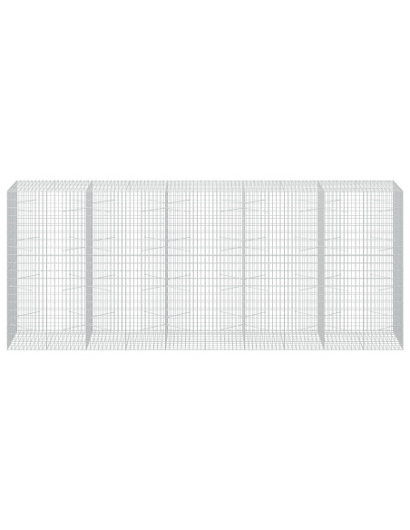 Gabione con Filo da 3,5 mm e Rete da 5x10 cm 500x100x200 cm