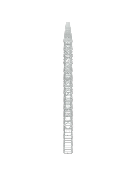 Gabione con filo da 5 mm e rete 10x10 cm 900x10x150 cm
