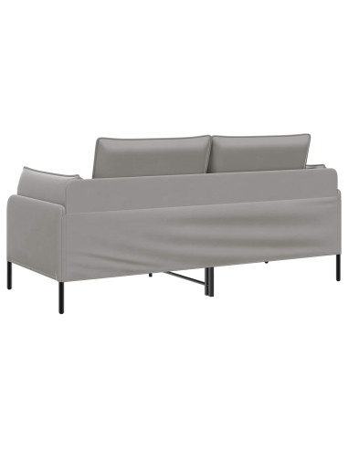 Divano a 2 Posti 2 posto Grigio Chiaro 188 x 81 x 89 cm Velluto