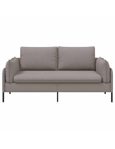 Divano a 2 Posti Tortora 188 x 81 x 89 cm Tessuto