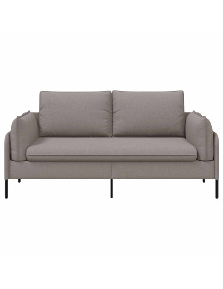 Divano a 2 Posti Tortora 188 x 81 x 89 cm Tessuto