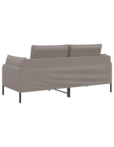 Divano a 2 Posti Tortora 188 x 81 x 89 cm Tessuto