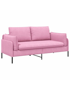 Divano a 2 Posti Rosa 188 x 81 x 89 cm Tessuto 2