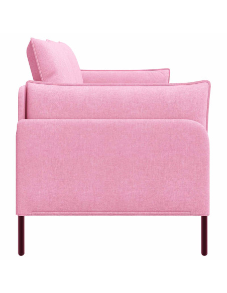 Divano a 2 Posti Rosa 188 x 81 x 89 cm Tessuto