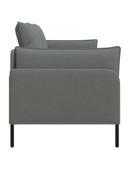 Divano a 2 Posti Grigio Scuro 188 x 81 x 89 cm Tessuto