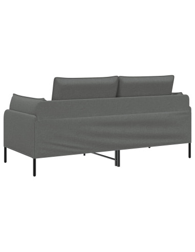 Divano a 2 Posti Grigio Scuro 188 x 81 x 89 cm Tessuto