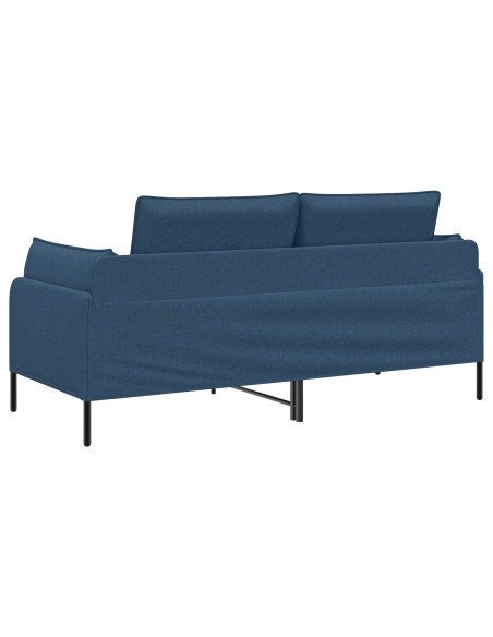 Divano a 2 Posti Blu 188 x 81 x 89 cm Tessuto