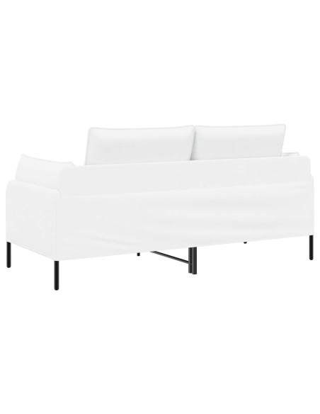Divano a 2 Posti Bianco 188 x 81 x 89 cm Tessuto