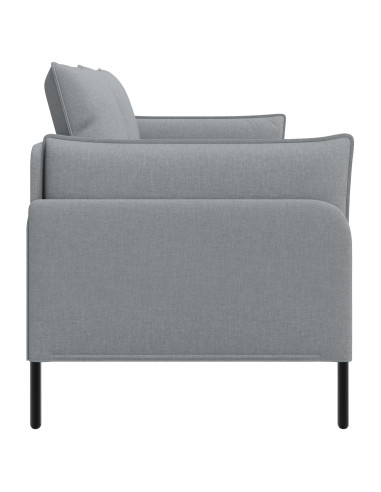 Divano a 2 Posti Grigio Chiaro 188 x 81 x 89 cm Tessuto