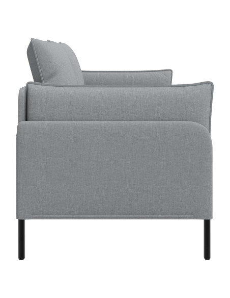 Divano a 2 Posti Grigio Chiaro 188 x 81 x 89 cm Tessuto