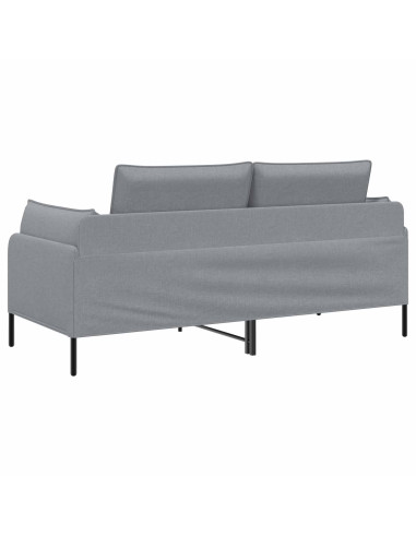 Divano a 2 Posti Grigio Chiaro 188 x 81 x 89 cm Tessuto