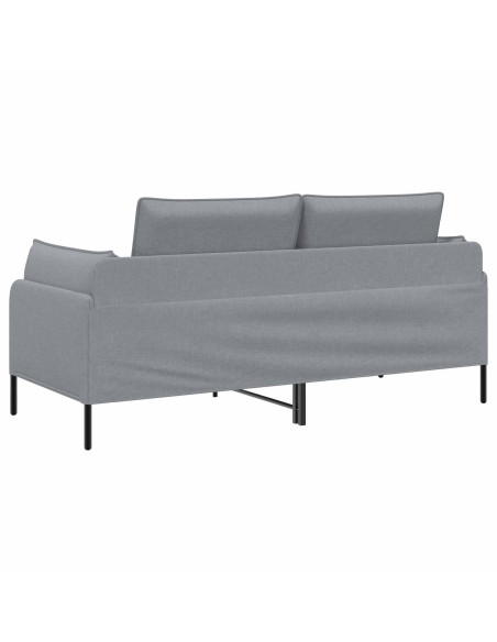 Divano a 2 Posti Grigio Chiaro 188 x 81 x 89 cm Tessuto