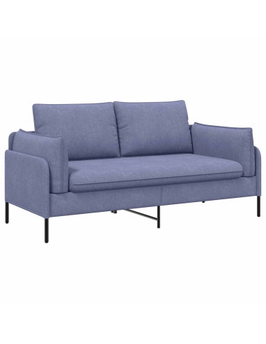 Divano a 2 Posti Blu jeans 188 x 81 x 89 cm Tessuto