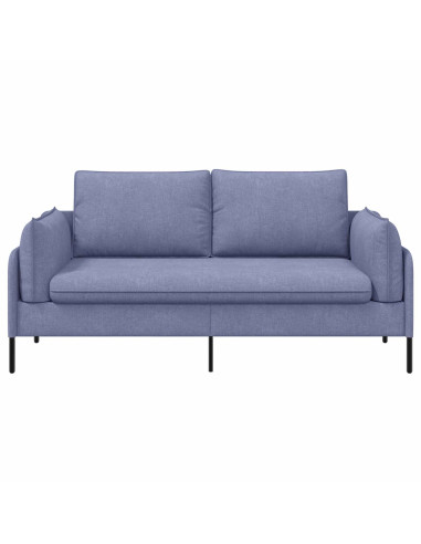 Divano a 2 Posti Blu jeans 188 x 81 x 89 cm Tessuto