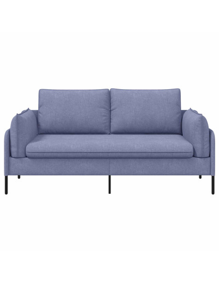 Divano a 2 Posti Blu jeans 188 x 81 x 89 cm Tessuto