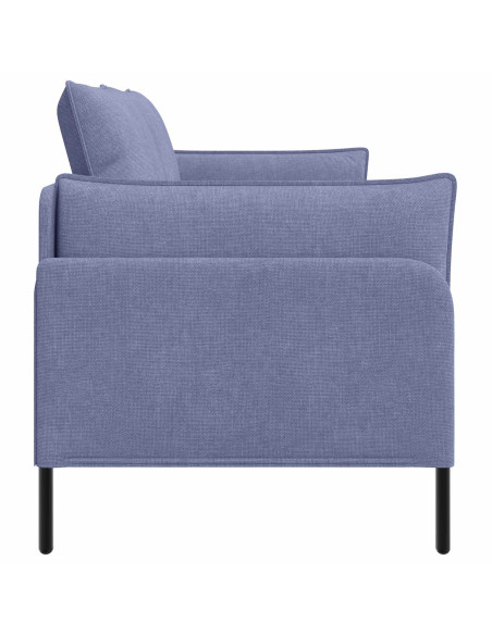 Divano a 2 Posti Blu jeans 188 x 81 x 89 cm Tessuto