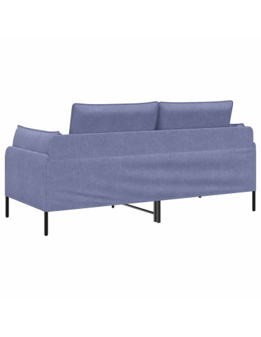 Divano a 2 Posti Blu jeans 188 x 81 x 89 cm Tessuto