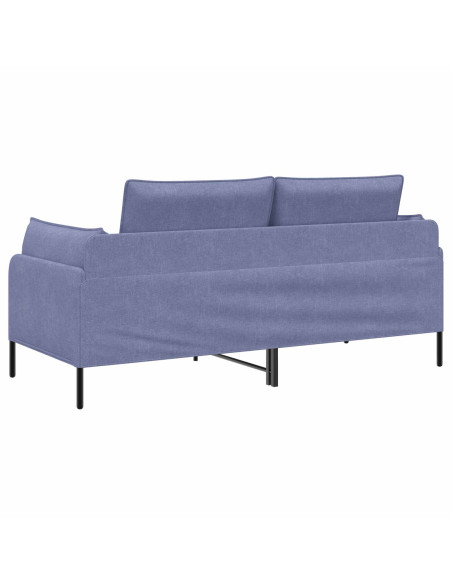 Divano a 2 Posti Blu jeans 188 x 81 x 89 cm Tessuto