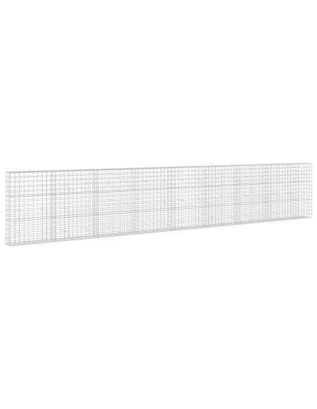 Gabione con filo da 5 mm e rete 10x10 cm 850x30x150 cm