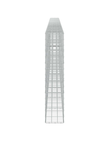Gabione con filo da 5 mm e rete 10x10 cm 850x30x150 cm