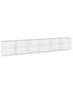 Gabione con filo da 5 mm e rete 10x10 cm 600x50x100 cm 2