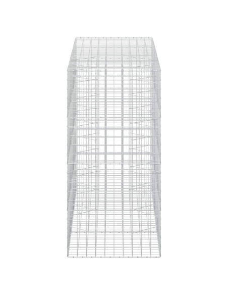 Gabione con filo da 5 mm e rete 10x10 cm 300x100x200 cm