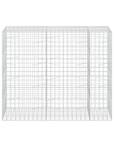 Gabione con filo da 5 mm e rete 10x10 cm 250x100x200 cm