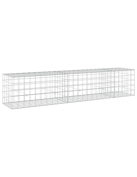 Gabione con filo da 5 mm e rete 10x10 cm 250x50x50 cm