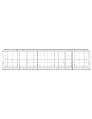 Gabione con filo da 5 mm e rete 10x10 cm 250x50x50 cm