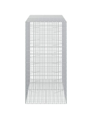 Gabione con Filo da 5 mm e Rete da 5x10 cm 200x100x200 cm