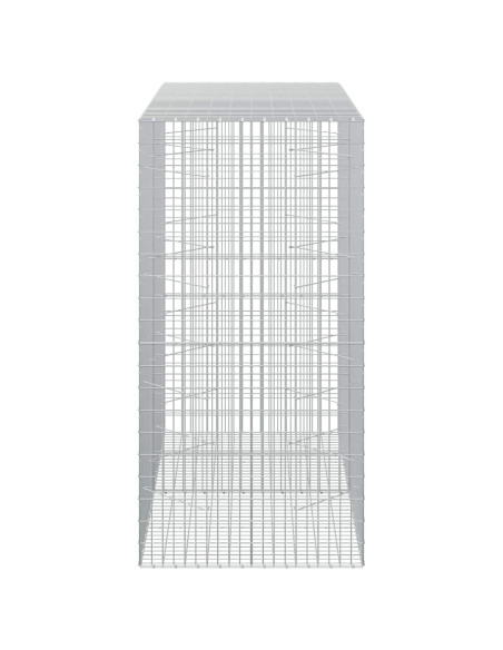 Gabione con Filo da 5 mm e Rete da 5x10 cm 200x100x200 cm