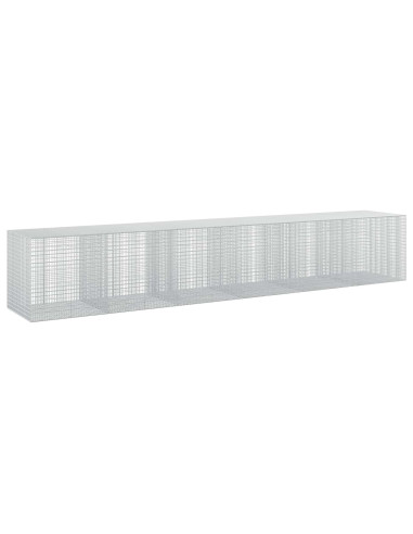 Gabione con filo da 3,5 mm e rete da 5x2,5 cm 600x100x100 cm