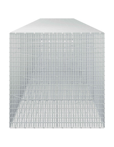 Gabione con filo da 3,5 mm e rete da 5x2,5 cm 600x100x100 cm