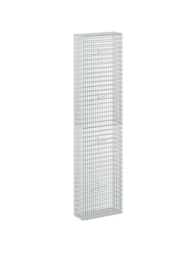 Gabione con filo da 3,5 mm e rete da 5x2,5 cm 50x20x200 cm