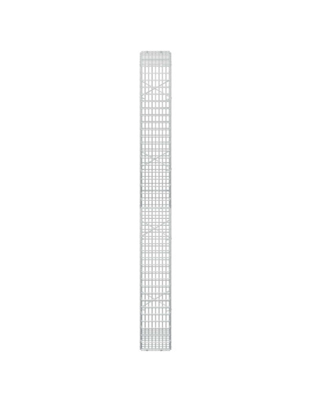 Gabione con filo da 3,5 mm e rete da 5x2,5 cm 50x20x200 cm