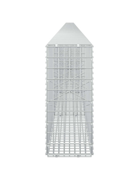 Gabione con filo da 3,5 mm e rete da 5x2,5 cm 1150x20x50 cm
