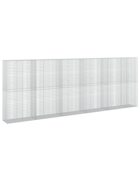 Gabione con filo da 3,5 mm e rete da 5x2,5 cm 550x50x200 cm