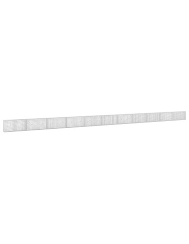 Gabione con filo da 3,5 mm e rete da 5x2,5 cm 1100x20x50 cm
