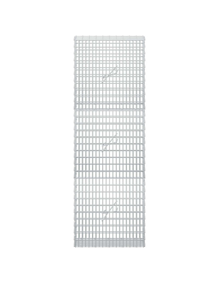 Gabione con filo da 3,5 mm e rete da 5x2,5 cm 50x20x150 cm