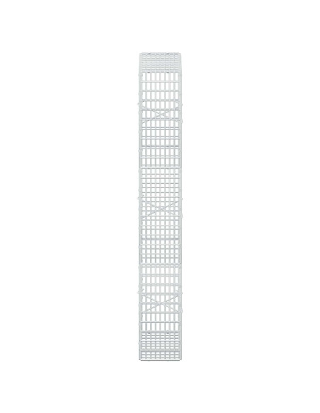 Gabione con filo da 3,5 mm e rete da 5x2,5 cm 50x20x150 cm