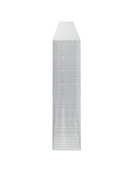 Gabione con filo da 3,5 mm e rete da 5x2,5 cm 1050x50x200 cm