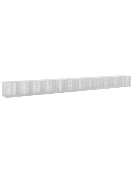 Gabione con filo da 3,5 mm e rete da 5x2,5 cm 1200x100x100 cm