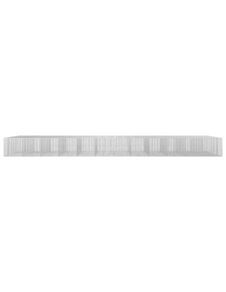 Gabione con filo da 3,5 mm e rete da 5x2,5 cm 1200x100x100 cm