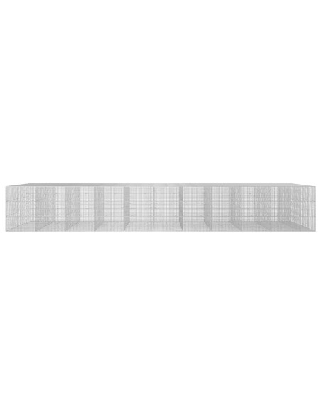 Gabione con filo da 3,5 mm e rete da 5x2,5 cm 1050x100x150 cm