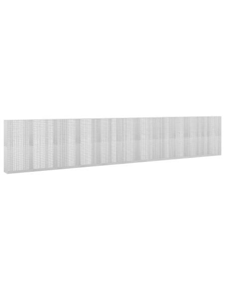 Gabione con filo da 3,5 mm e rete da 5x2,5 cm 1100x50x200 cm