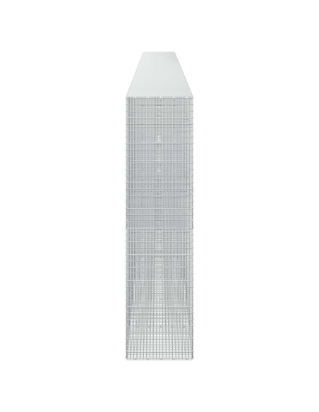 Gabione con filo da 3,5 mm e rete da 5x2,5 cm 1100x50x200 cm