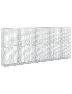 Gabione con filo da 3,5 mm e rete da 5x2,5 cm 450x50x200 cm 2