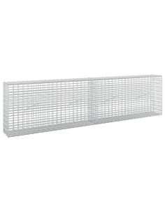 Gabione con filo da 3,5 mm e rete da 5x2,5 cm 200x20x50 cm 2