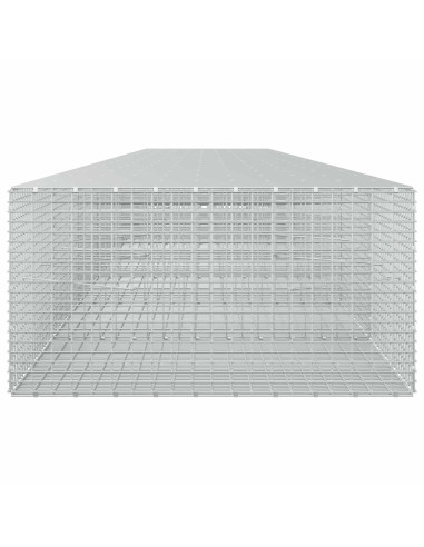 Gabione con filo da 3,5 mm e rete da 5x2,5 cm 850x100x50 cm