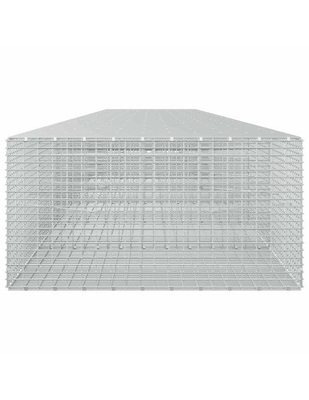 Gabione con filo da 3,5 mm e rete da 5x2,5 cm 850x100x50 cm